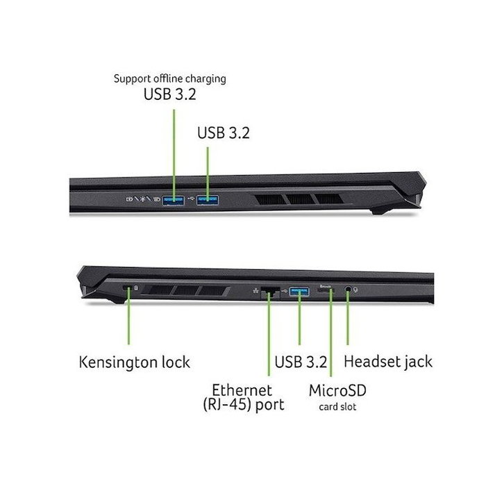 Acer Nitro V 16 AI ANV16-42-R5WQ - Portátil Gaming 16" con AMD Ryzen 7 260, 16GB RAM, 512GB SSD, NVIDIA RTX 5050, 180 Hz, Windows 11 Home