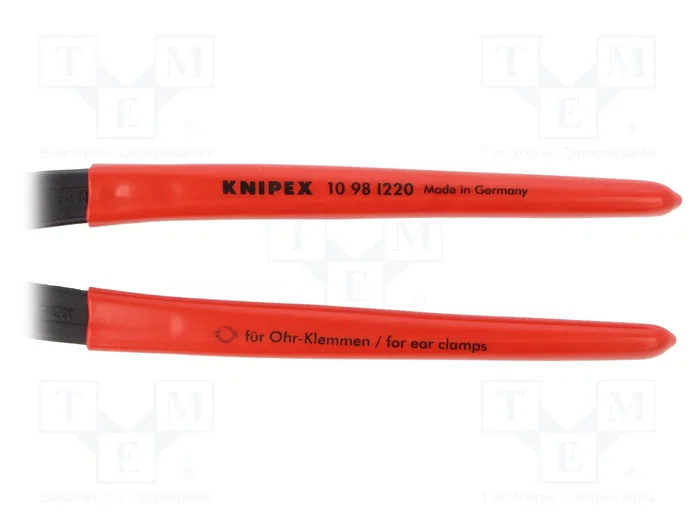 KNIPEX Pincers de 220 mm con cabezal fosfatado