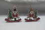 DKD Home Decor Cascanueces Decoración MDF Surtido de 2 Unidades (Rojo y Verde)