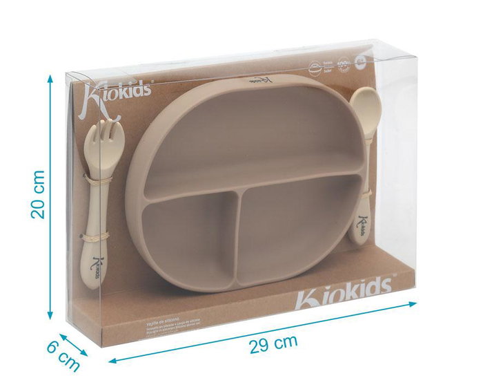 Set Vajilla Beige 3 Unidades