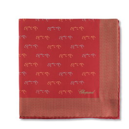 Chopard Pañuelo de Seda Rojo 40x40cm