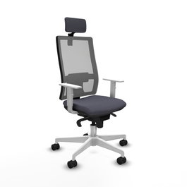 PIQUERAS Y CRESPO Silla de oficina Horna con mecanismo Sincro, Gris
