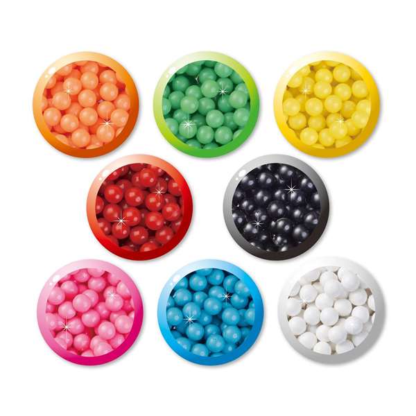 Aquabeads Pack Abalorios Sólidos 31517 con 800 Piezas en 8 Colores