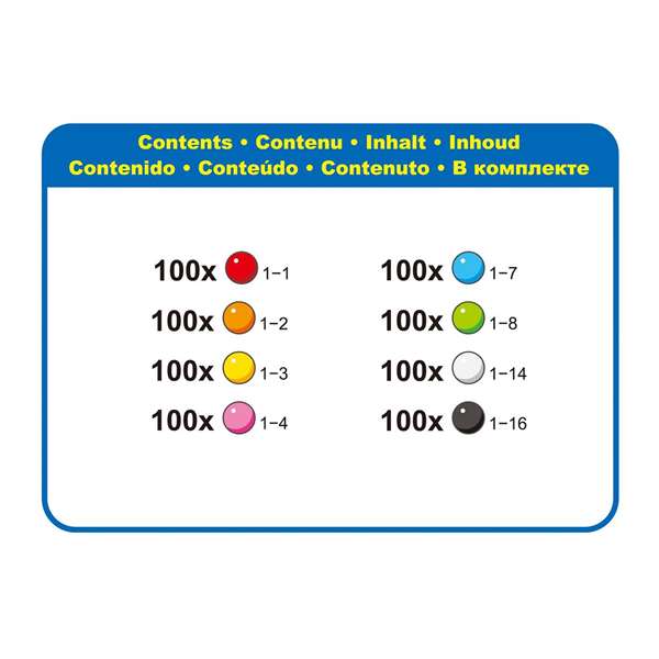 Aquabeads Pack Abalorios Sólidos 31517 con 800 Piezas en 8 Colores