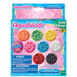 Epoch Set de Abalorios Sólidos Aquabeads con Más de 800 Abalorios para Niños a partir de 4 Años