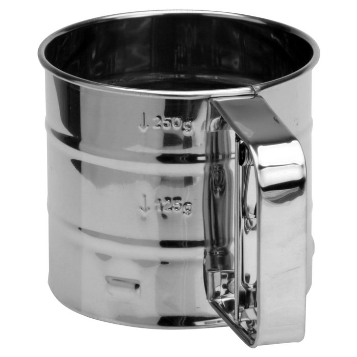 1946 Tamizador de Harina 250g Acero Inoxidable con Marcas de Medición