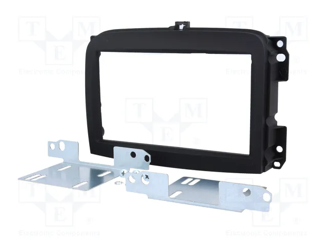 PER.PIC. Bastidor de montaje de radio para Fiat 500L 2012-> 2 DIN negro PER.PIC. Bastidor de montaje de radio para Fiat 500L 2012-> 2 DIN negro