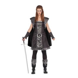 My Other Me Disfraz Guerrera del Norte Vestido con Capa Brazaletes Cubrebotas Talla M L Adulto Polyester