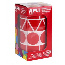 APLI Gomets con formas geométricas surtidas XL Rojo
