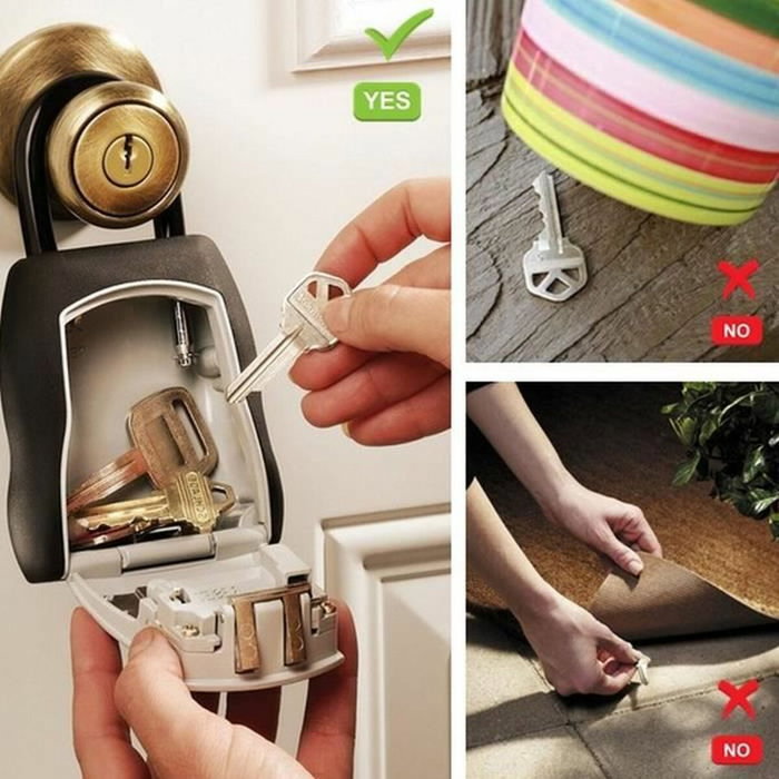 Master Lock Caja fuerte para llaves con combinación programable y manija