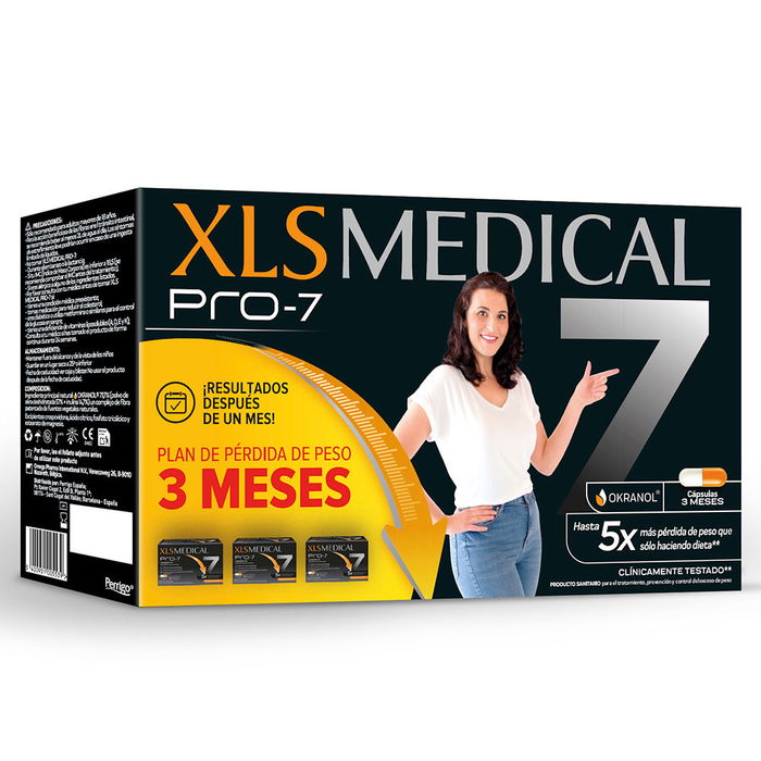 XLS Medical PRO-7 Captagrasas Pack Control y Pérdida de Peso 540 Cápsulas