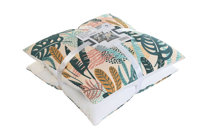DKD Home Decor Cojín Multicolor Selva Set de 2