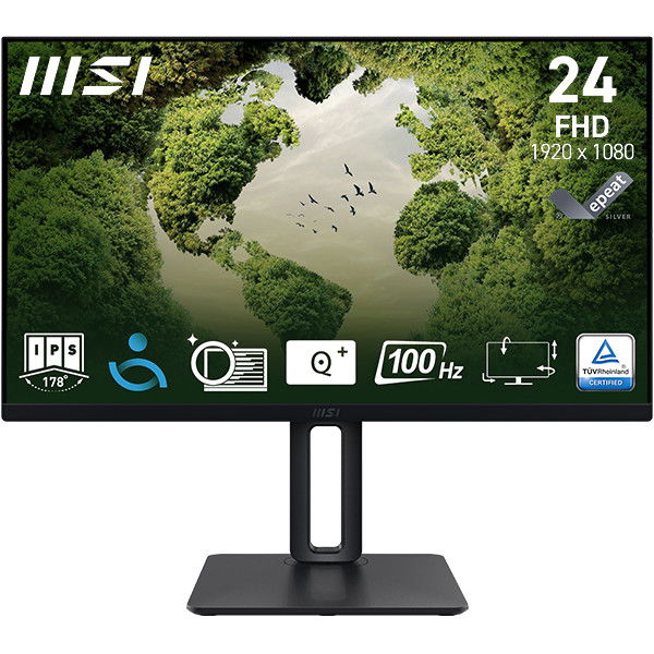 MSI PRO MP245PG Monitor 23.8" IPS FHD 100Hz 4ms HDMI/DP Pivot