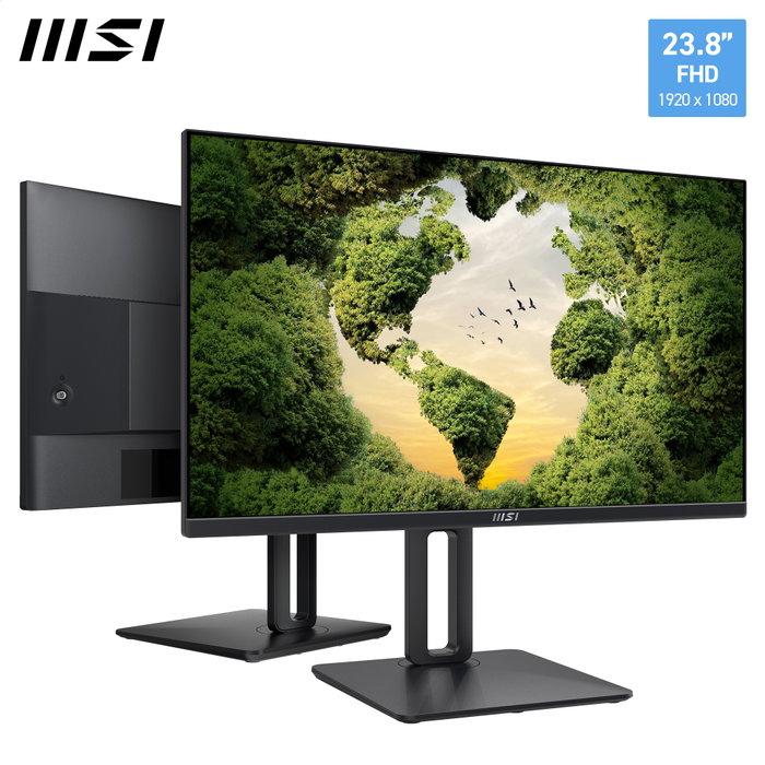 MSI PRO MP245PG Monitor de 23.8 pulg. IPS FHD 100Hz Pivot Negro