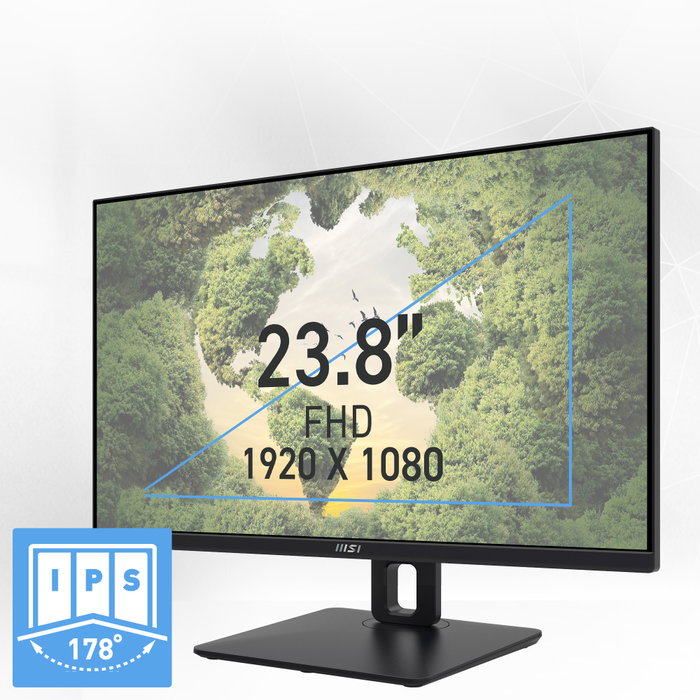 MSI PRO MP245PG Monitor de 23.8 pulg. IPS FHD 100Hz Pivot Negro