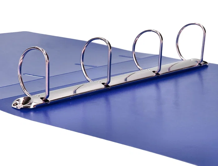 Liderpapel Carpeta 4 Anillas 40 mm Polipropileno Din A4 Azul Translucido