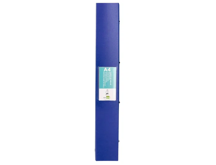Liderpapel Carpeta 4 Anillas 40 mm Polipropileno Din A4 Azul Translucido