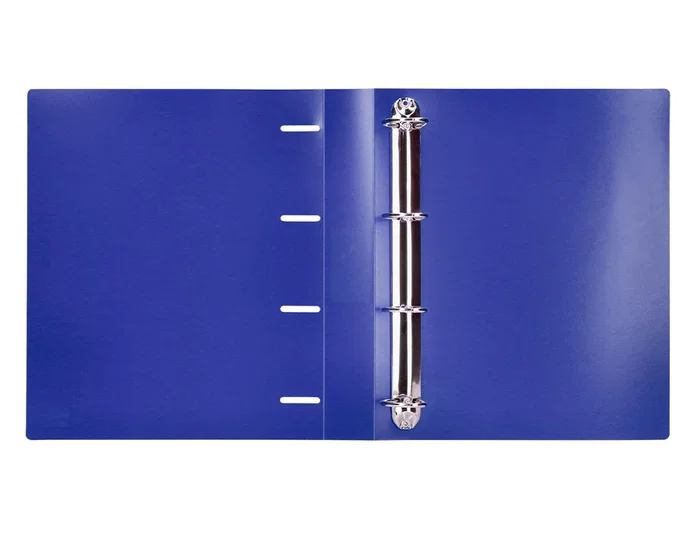 Liderpapel Carpeta 4 Anillas 40 mm Polipropileno Din A4 Azul Translucido