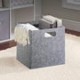 Aberto Design HMY-6393 Organizador de Escritorio de Fieltro Gris 30x30x30cm Funcional Elegante