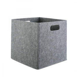 Aberto Design HMY-6393 Organizador de Escritorio de Fieltro Gris 30x30x30cm Funcional Elegante