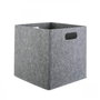 Aberto Design HMY-6393 Organizador de Escritorio de Fieltro Gris 30x30x30cm Funcional Elegante