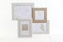 DKD Home Decor Marco Multifoto HANDS Beige para 4 Fotos