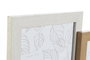 DKD Home Decor Marco Multifoto HANDS Beige para 4 Fotos