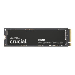 Crucial P510 SSD M.2 2TB PCIe Gen5 NVMe, velocidad lectura 10000 MB/s y escritura 8700 MB/s, 2280, 1500000 IOPS