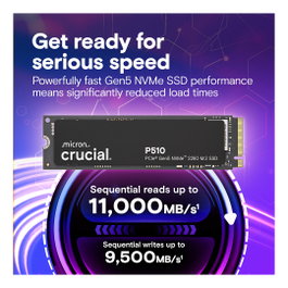 Crucial P510 2 TB M.2 PCIe Gen5 NVMe