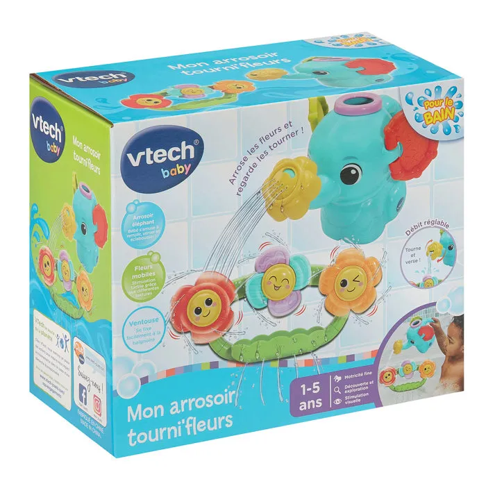 Vtech Baby Regadera Girosa Mi Flor - Juguete de Baño Educativo Multicolor - VT3417765791055