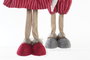 DKD Home Decor Figura Navidad Tradicional Reno Rojo Blanco Poliester 20 x 58 x 10 cm (2 Unidades)