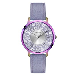Guess GW0529L4 con correa de cuero morada