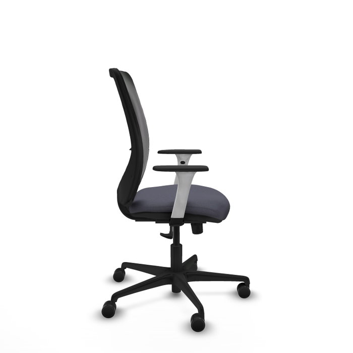 PIQUERAS Y CRESPO Silla de oficina Zulema con mecanismo Sincro Gris oscuro y Negro