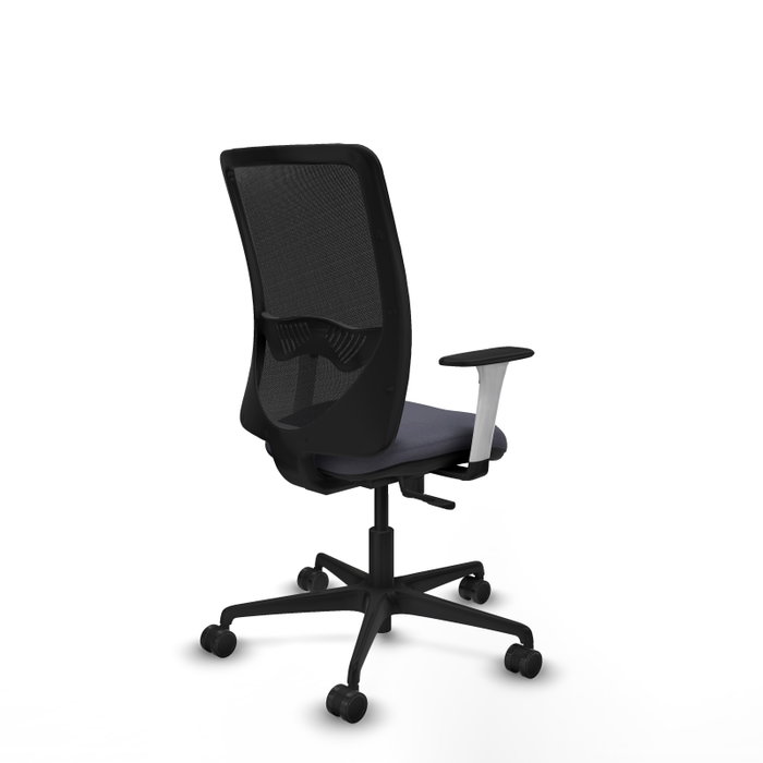PIQUERAS Y CRESPO Silla de oficina Zulema con mecanismo Sincro Gris oscuro y Negro