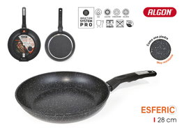 Algon Sartén de Aluminio Forjado de 28 cm Esferic con Inducción