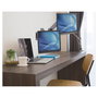 MANHATTAN Soporte de Pared Articulado con Gas Spring para 2 TV/Monitores 17" a 32" (Carga 8 kg por Pantalla), VESA 75x75/100x100 mm, Negro