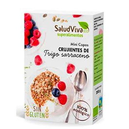 SALUD VIVA Copos Minis Crujientes de Trigo Sarraceno Bio Sin Gluten 250g