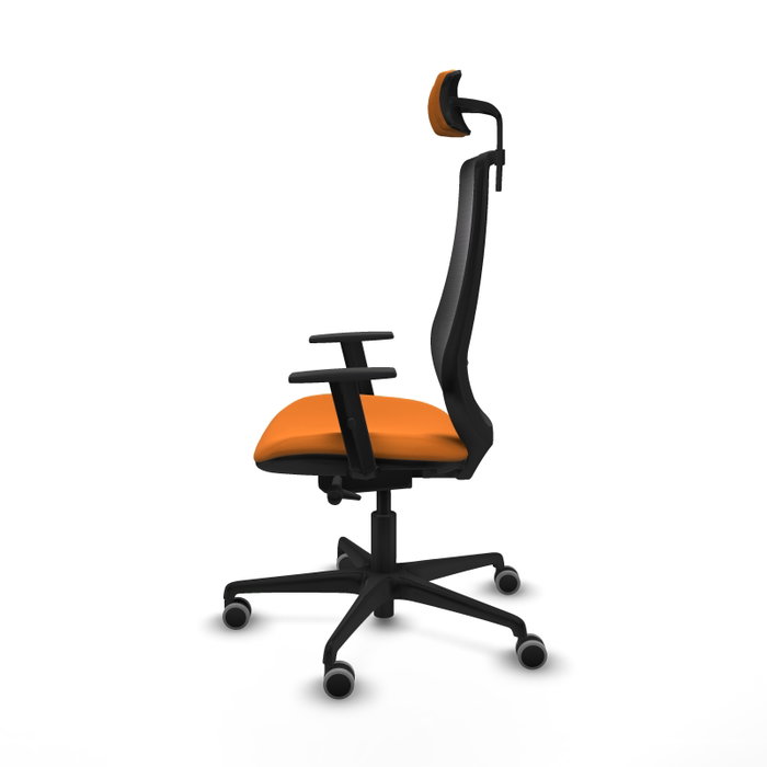 PIQUERAS Y CRESPO Silla de oficina Mardos Naranja y Negro