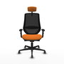 PIQUERAS Y CRESPO Silla de oficina Mardos Naranja y Negro