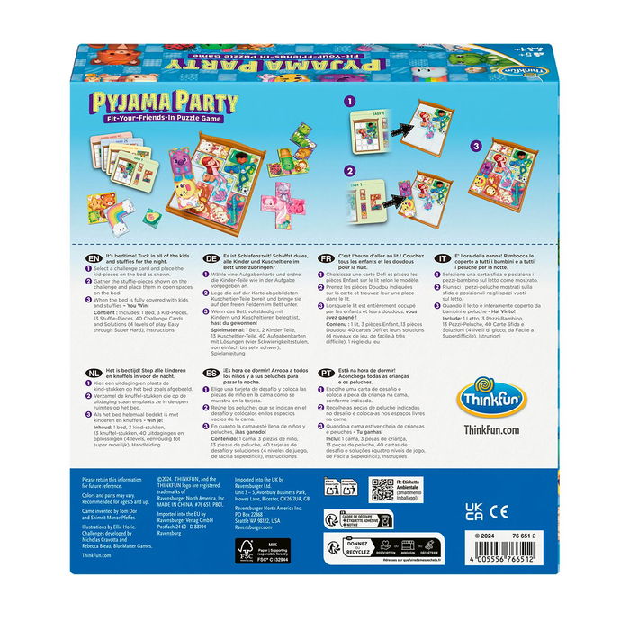 Think Fun Pyjama Party 76651 Juego para Niños