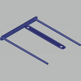 Fastener Fellowes Plastico D-Clip Azul 100Mm (Caja De 100)