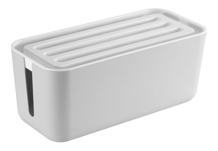 EWENT EW1569 Caja Organizadora de Cables Universal, Blanco, 1 Pieza