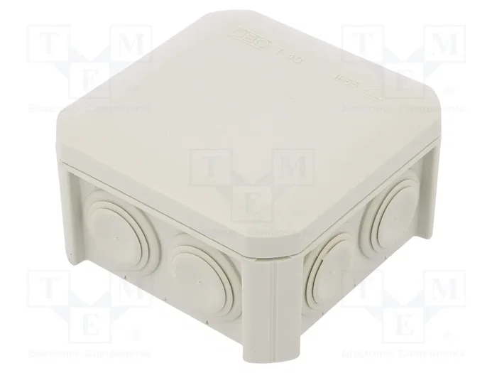 OBO BETTERMANN Caja de conexiones T 40 Gris Claro OBO BETTERMANN Caja de conexiones T 40 Gris Claro