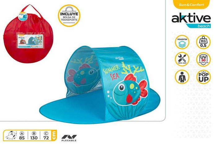 Color Baby Tienda paravientos infantil, protección UV 50+, tela Oxford 150D, 130x85x72 cm - Modelo surtido Color Baby Tienda paravientos infantil, protección UV 50+, tela Oxford 150D, 130x85x72 cm - Modelo surtido