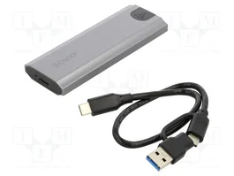 SAVIO Carcasa de disco M.2 USB 3.0 Gris