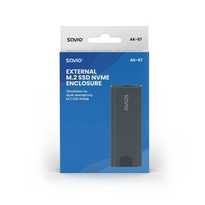 SAVIO Carcasa de disco M.2 USB 3.0 Gris SAVIO Carcasa de disco M.2 USB 3.0 Gris