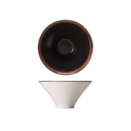 Steelite Koto Axis Bol de Porcelana 15 cm - Vajilla, Modelo Conico (Set de 12)