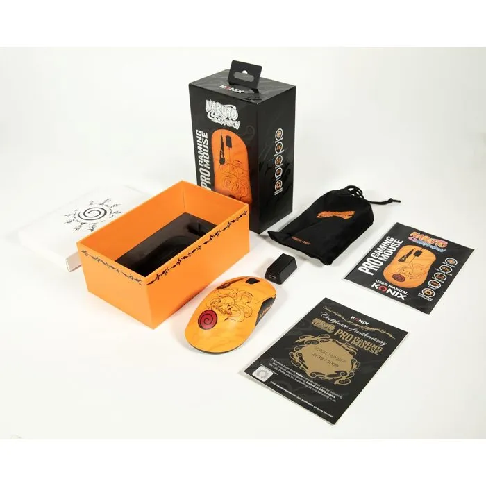 Konix AACLH25188 Ratón Gaming para PC Naruto Shippuden Edición Coleccionista Numerada Pro Naranja - Cable/Inalámbrico Konix AACLH25188 Ratón Gaming para PC Naruto Shippuden Edición Coleccionista Numerada Pro Naranja - Cable/Inalámbrico