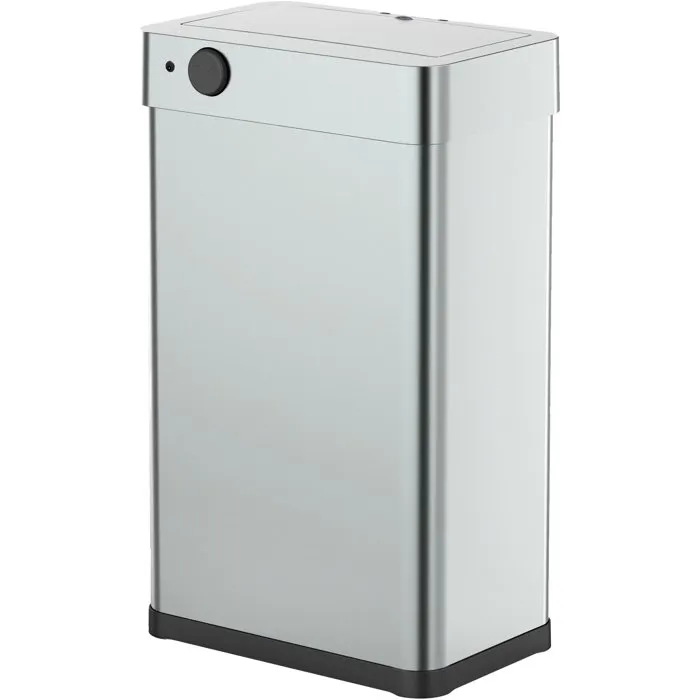 Kitchen Move Cubo de basura automático de cocina, 70 litros, acero inoxidable con borde - AABKJ34932
