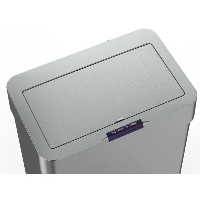 Kitchen Move Cubo de basura automático de cocina, 70 litros, acero inoxidable con borde - AABKJ34932